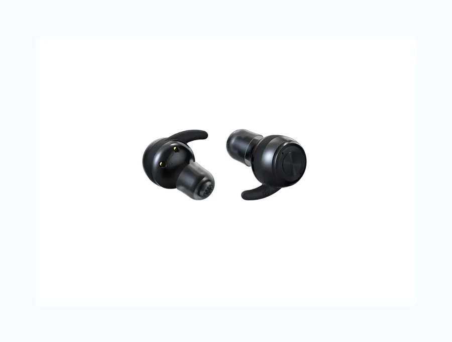 Audífonos Bluetooth compactos en vista lateral